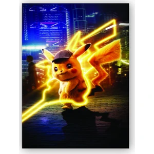 Caka Tablo   Ahşap Tablo Pokemon Detective Pikachu