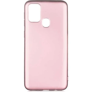 Tekno Grup Samsung Galaxy M21 Kılıf Mat Premium Silikon Kılıf + Cam Ekran Koruyucu Rose