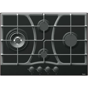 BF085 Siyah Wok Gözlü Döküm Izgaralı Cam Ocak - Doğalgaz