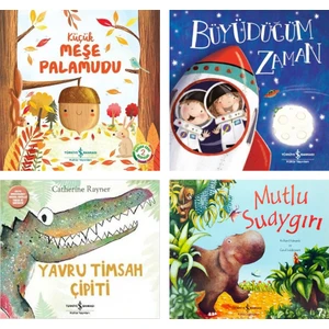 Mutlu Su Aygırı - Büyüdüğüm Zaman - Küçük Meşe Palamudu - Yavru Timsah Çipiti  - Çocuk Masalları 4 Kitap Set