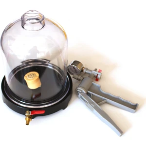 Pistonlu Hava Emme Tulumbası Barometreli Fanus ile Birlikte