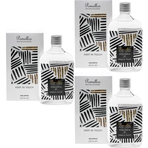 Kolonya Keep In Touch 3 Adet (3X250 Ml, 80 Derece. Cam Şişe)