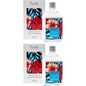 Kolonya Jamaika Gülü &beyaz Frangipani  2 Adet (2X250 Ml, 80 Derece. Cam Şişe)
