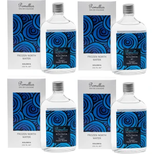 Kolonya Frozen North Water 4 Adet (4X250 Ml, 80 Derece. Cam Şişe)