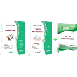Egem Eğitim Yayınları AÖF Sosyoloji 3. Sınıf Güz Dönemi