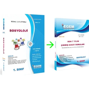 Egem Eğitim Yayınları AÖF Sosyoloji 1. Sınıf Üz Dönemi Set ve Çıkmış