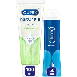 Naturals Pure Jel 100 ml +Durex Play Jel Hisset, 50 ml