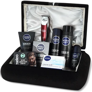 Erkek Cilt Bakım Seti - Pars Power Tıraş Makineli Damat Nişan Çeyiz Bohça Sandık Seti