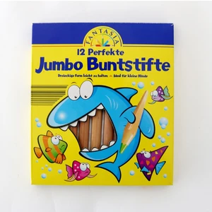 Jumbo Üçgen Kuru Boya 12 Renk
