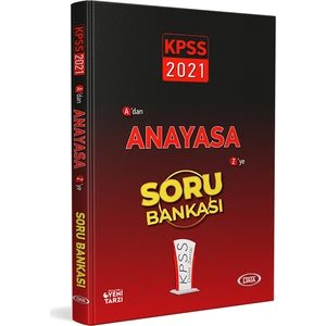 Data Yayınları 2021 KPSS Anayasa Soru Bankası