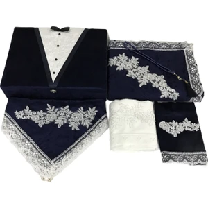Lamazi Home Lamazihome Damat Figürlü Sandıklı Seccade Seti Bohça Takımı 6 Parça