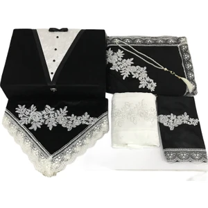 Lamazi Home Lamazihome Damat Figürlü Sandıklı Seccade Seti Bohça Takımı 6 Parça