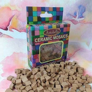 Seramik Mozaik Sütlü Kahve, 8x8 mm