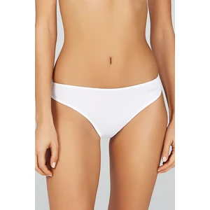 Kadın Penye Likra Basic Bikini Slip Külot 4 Lü Beyaz 36-44