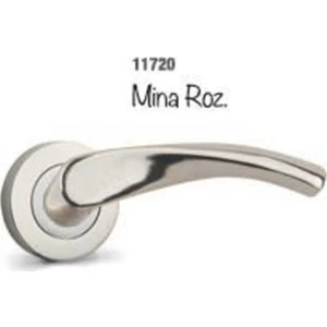 Mina Nikel Saten Rozetli Wc Kapı Kolu 1 Çift
