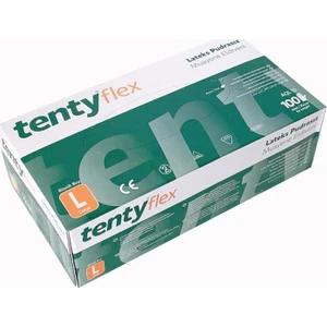 ELDİVEN TENTY PUDRASIZ LATEX BÜYÜK BOY BEYAZ ELDİVEN 1 PAKET