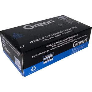 ELDİVEN GREEN NİTRİL LATEX ORTA BOY SİYAH ELDİVEN 1 PAKET