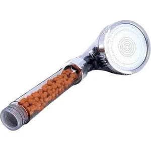Boncuklu Su Tasarruflu Duş Başlığı Arıtma Filtre Sistemli Krom