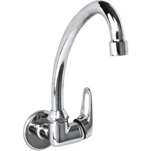 Duvardan Tek Girişli Lavabo Bataryası Krom Kaplama Pirinç Malzeme