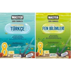 Okyanus Yayınları 8. Sınıf Master Türkçe-Fen Bilimleri Soru Bankası Seti