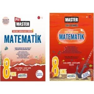 Okyanus Yayınları 8. Sınıf Master Matematik-Pre Master Matematik Soru Bankası Set