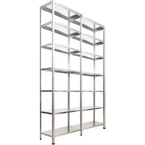 7 Katlı Duble Galvaniz Çelik Raf.depo,kiler,arşiv,dosya Rafı