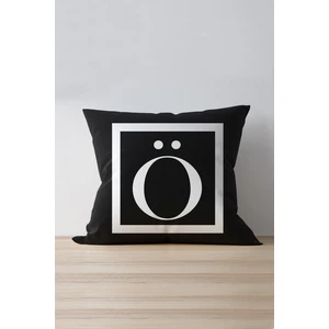 Cango Home Ö Harfi Dijital Baskılı Kırlent Yastık Kılıfı 43x43 cm Sağlıklı ve Yumuşak Kumaş