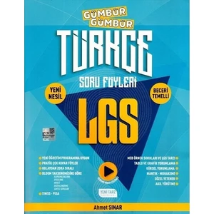 Yeni Tarz Yayınları 8. Sınıf LGS Türkçe Gümbür Gümbür Soru Föyleri - Ahmet Sınar