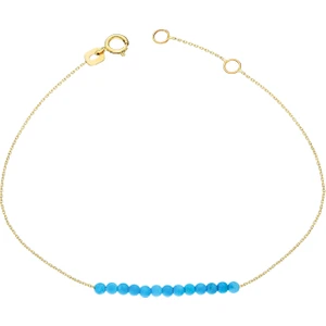 Altın Firuze Taşlı Bileklik