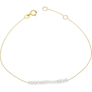 Altın Incili Sıra Bileklik