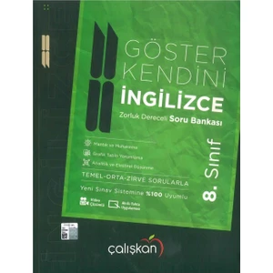 Çalışkan Yayınları 8. Sınıf Ingilizce Göster Kendini Zorluk Dereceli Soru Bankası