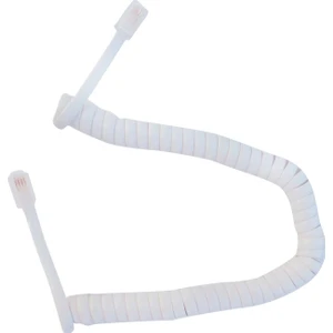 Ahize Spiralli Telefon Kablosu Beyaz