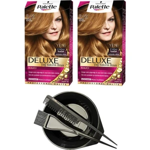 Deluxe Set Saç Boyası 8.65 Kahve Köpüğü X2+ Saç Boyama Seti