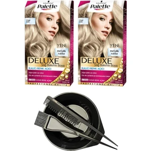 Deluxe Set Saç Boyası 12-2 Titan Sarı X2+ Saç Boyama Seti