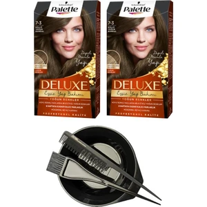 Deluxe Set Saç Boyası 7-3 Küllü Yoğun Kumral X2+ Saç Boyama Seti