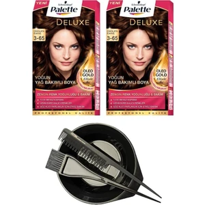 Deluxe Set Saç Boyası 3.65 Çikolata Kahve X2+ Saç Boyama Seti