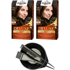 Deluxe Set Saç Boyası 7-36 Küllü Kestane X2+ Saç Boyama Seti