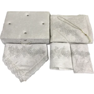 Lamazi Home Lamazihome Kadife Sandıklı Seccade Seti Bohça Takımı 6 Parça