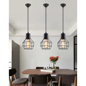 3 Adet  Zara One Black Antre, Koridor,  Sarkıt Avize