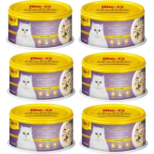 Me-O Jöleli Ton Balıklı Tavuklu Yetişkin Kedi Konservesi 80 gr x 6