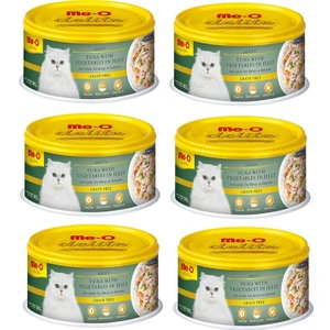 Me-O Jöle Içinde Ton Balığı ve Sebzeli Kedi Konserve 80 gr x 6