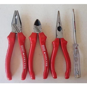 Izeltaş Set 180 mm Pense 160MM Yankeskı 160 mm Kargaburun 190MM Kotrol Kalemi