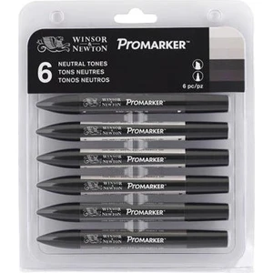 Winsor & Newton Promarker Kalem Seti 6 Renk Neutral Tones Set Nötür Tonlar