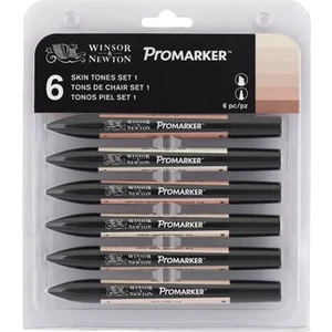Winsor & Newton Promarker Kalem Seti 6 Renk Skintones Set Ten Rengi Tonlar