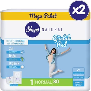 Natural Günlük Ped Normal 2X80 Adet