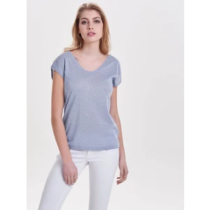 Onlsılvers S/s V Neck Kadın Bluz
