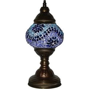 Su Damlası Mozaik Lamba, Otantik Lamba, Masa Lambası, Ev Hediyesi, Gece Lambası, Lamba, Abajur