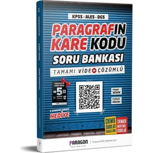 Paragon Yayınları 2020 KPSS ALES DGS Paragrafın Karekodu Soru Bankası Çözümlü