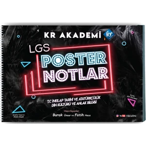 Kr Akademi Yayınları LGS İnkılap Tarihi ve Atatürkçülük Din Kültürü ve Ahlak Bilgisi Poster Notlar