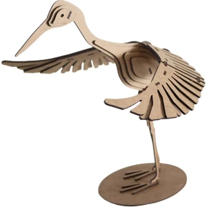 3D Sergi 3D Ahşap Puzzle Turna Kuşu 41 Parça